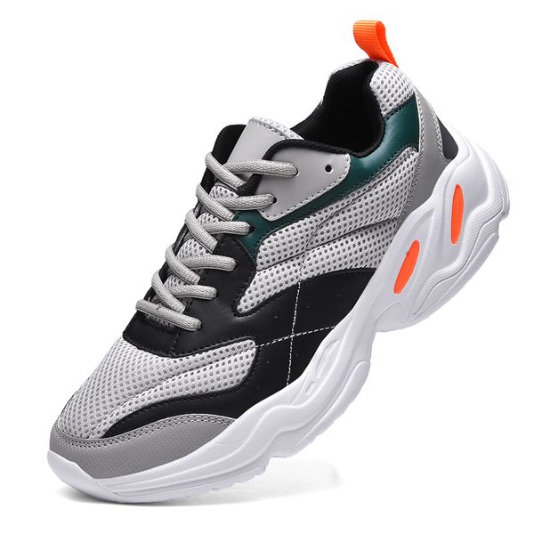 

kjedgb mens shoes casual ultralight outdoor sneakers male shoes breathable lace-up spring/autumn zapatos de hombre size 39-46, Black