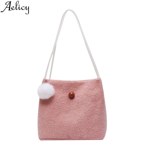 

aelicy crossbody посланника сумки для женщин мода дамы ретро сплошной цвет большая емкость single плюшевые плеча сумок