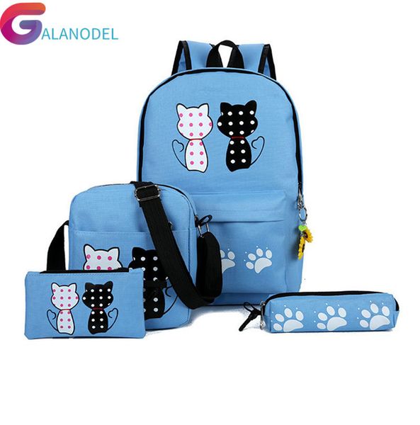 

pcs school bags 4 set satchel school orthopedic satchel backpacks for children bag for girls mochilas escolares infantis