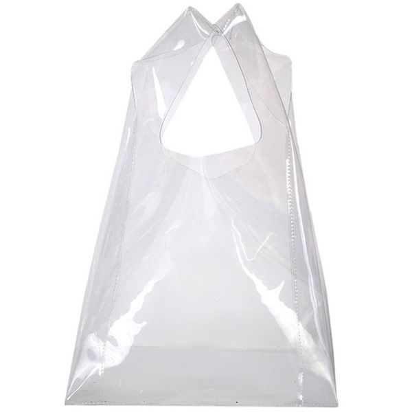 

transparent plastic tote women design shopping handbags holographic jelly small purse fashion pvc clear beach bag