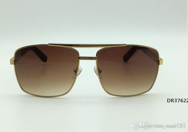 

men sunglasses attitude sunglass gold frame square metal frame vintage style outdoor design classical modeldr37622, White;black