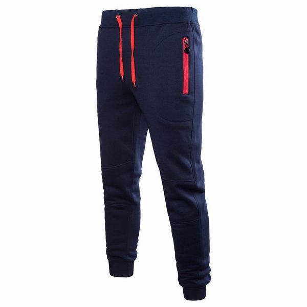 

jogger pants male spring men blue casual pants long boys trousers mens lace up training running sport plus size xxxl hot, Black