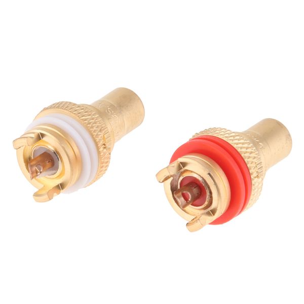 

2pcs rca female jack panel mount chassis