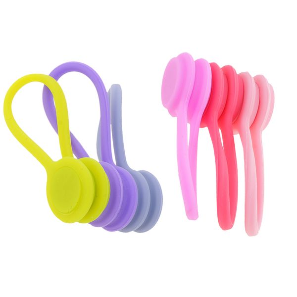 

6 pack silicone earphone cable winders wrap corder organzier string tidy