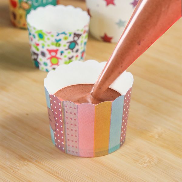

100pcs high temperature resistance round colorful disposable cup birthday wedding party favors diy baking small cake paper cups