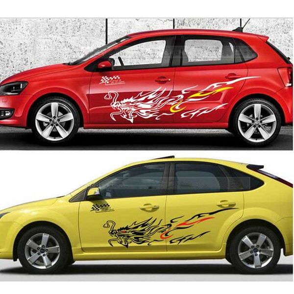 

car styling dragon stickers whole body door stickers decals cover