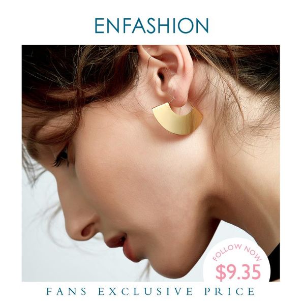 

enfashion vintage camber fan dangle earrings matte gold color earings drop earrings for women long earring jewelry brinco e5424, Silver