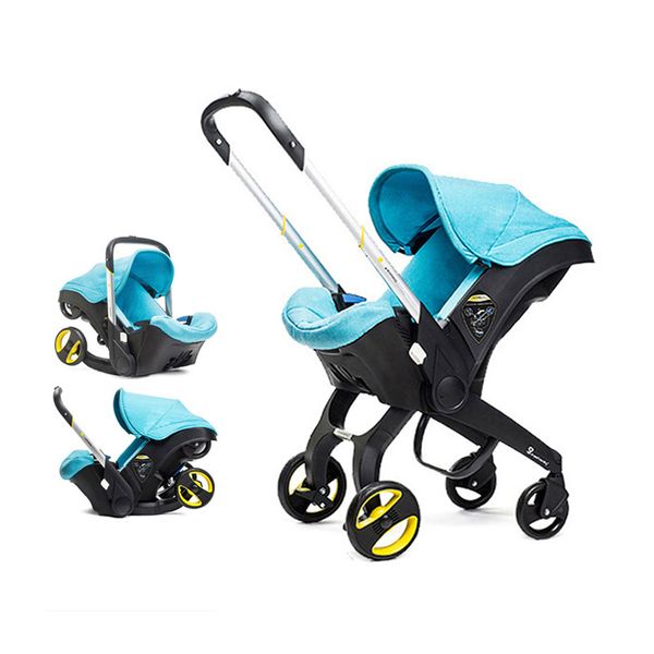 

brand baby strollers 4 in 1 car folding light with car seat strollernewbornsleeping basket jogging stroller wagen portable trav