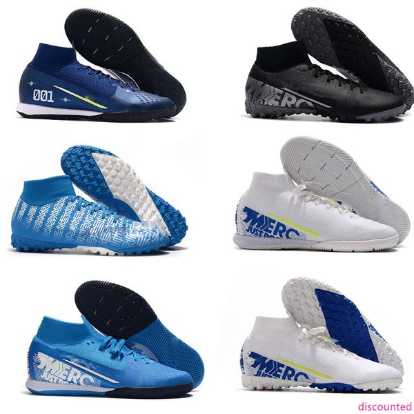 

mans mercurial superfly vii club ic tf indoor soccer cleats neymar designer high help trainers football boots sports shoes