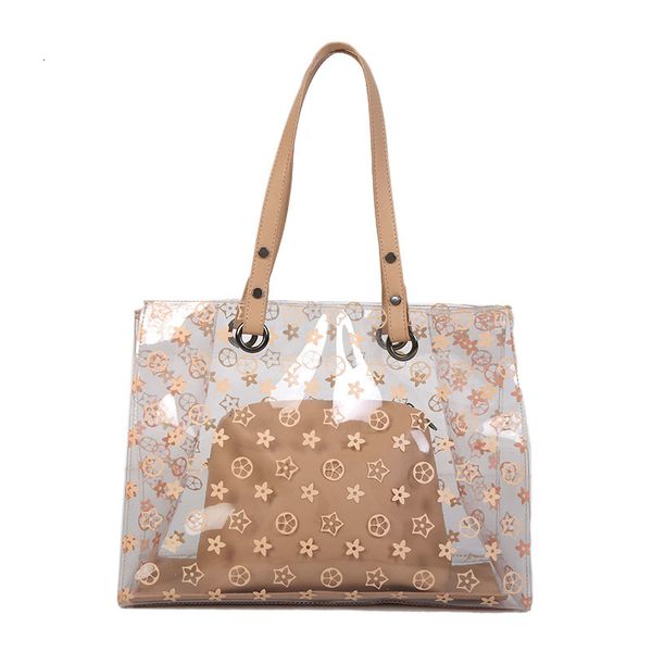 

прозрачное женщины мешок пляжа лето новая мода пластик ребенка сумка лимон плеча мешок желе большая сумка мешок основной фам