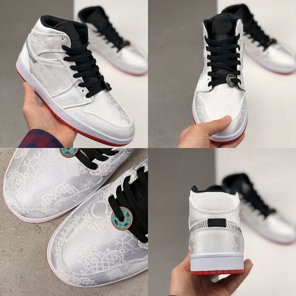 

2019 new release clot x 1 mid fearless edison chen mens basketball shoes 1s designer trainers sport sneakers cu2804-100 men des chaussures