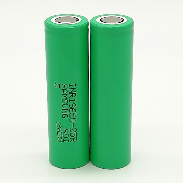 

100% 25r 18650 battery 2500mah 3.7v 18650 batteries rechargable lithium batteries fedex ing