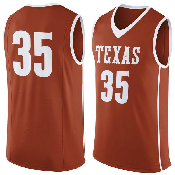 

NO.35 Texas Longhorns Men College Basketball Jersey Embroidery Athletic Outdoor Apparel Mens Sport Jerseys Size S-3XL