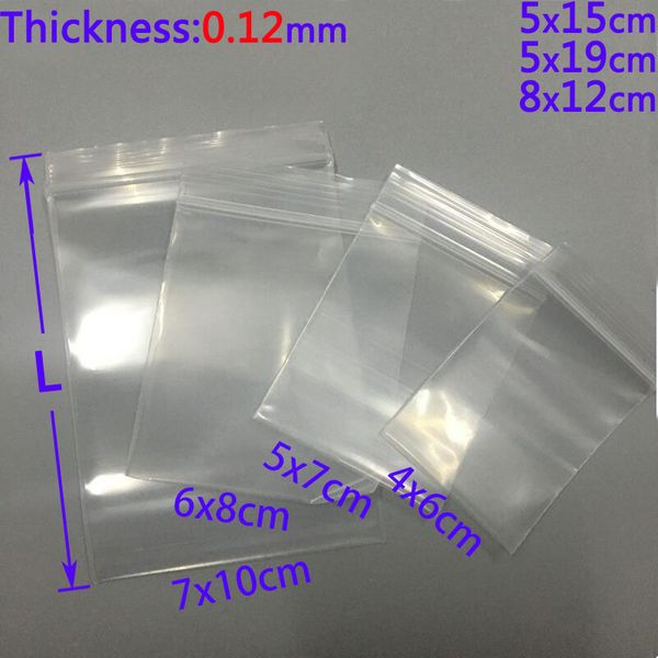 reutilizables para sellar alimentos a prueba de polvo 4x6cm transparente 100 bolsas de pl/ástico con cierre de cremallera para joyas