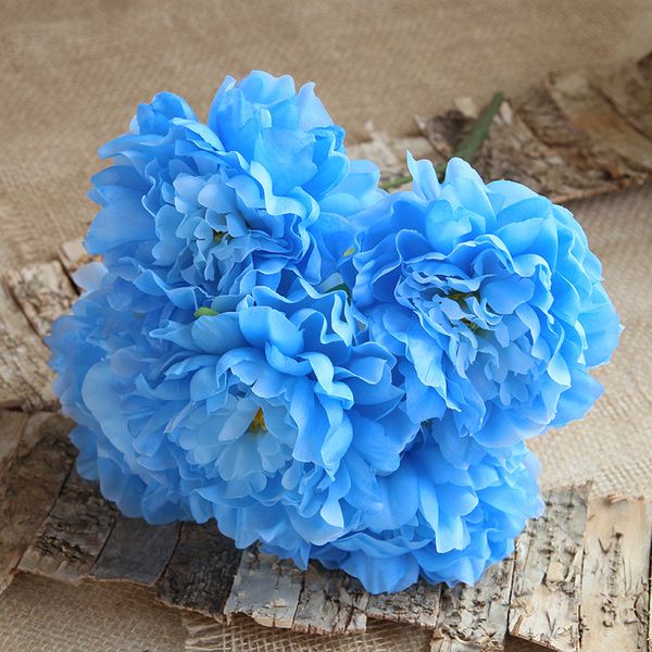 

5 heads peony artificial flower bouquet silk flowers home decoration accessories wedding decoration garden fence special