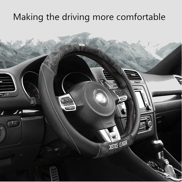 

car steering wheel covers pu leather steering-wheel cover cartoon anti-slip auto steering-wheel cover car accessories