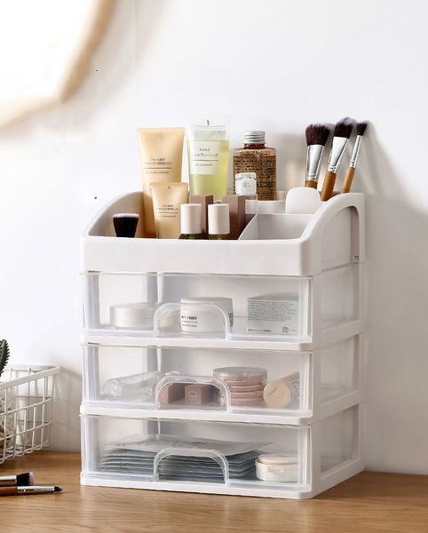 2019 Makeup Organizer Drawers Plastic Cosmetic Storage Box Jewelry