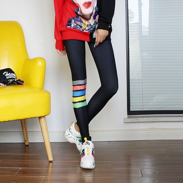 

quality mesh leggings punk spandex leggins mujer leggings trending products 2019, Black