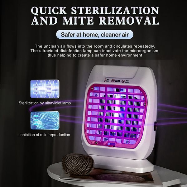 

8w indoor electric insect killer led uv-c electronics mosquito repeller pest bug catcher traps home pest control lamp