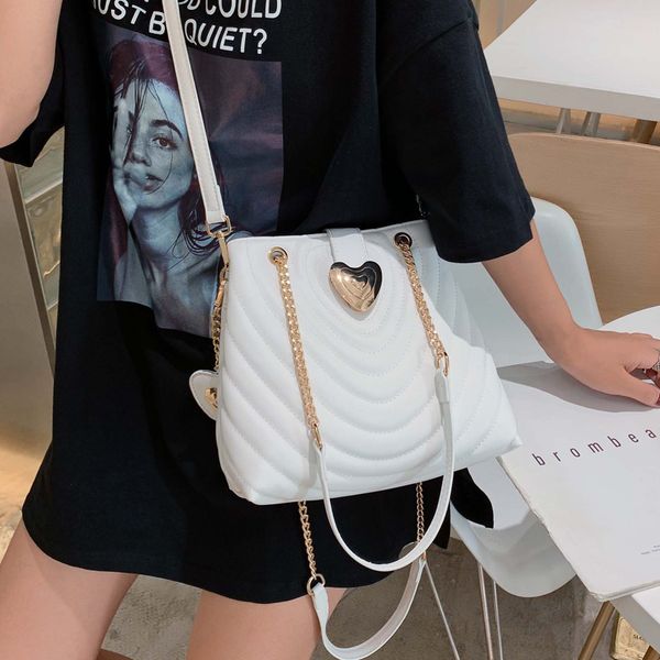 

элегантная женщина цепи tote мешок 2020 мода нового качества кожи pu женщин дизайнера сумочка большой емкости плечо сумка