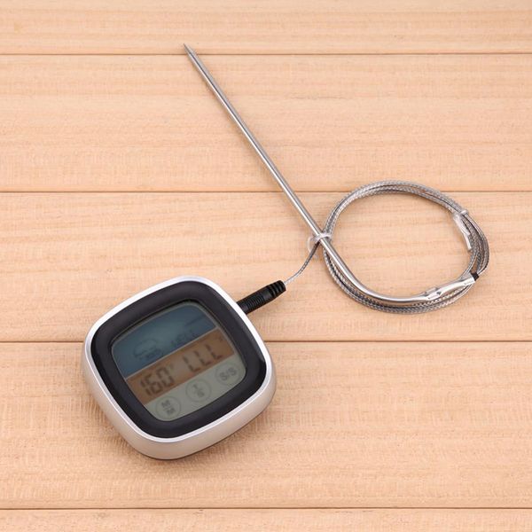 

colorful touch screen digital food meat oven probe bbq kitchen thermometer