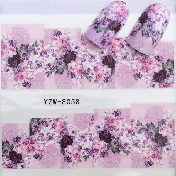 

wuf 1 sheet cute cat pattern nail art foil transfer decals water transfers stickers 3d nail decoration manicure tools, Black