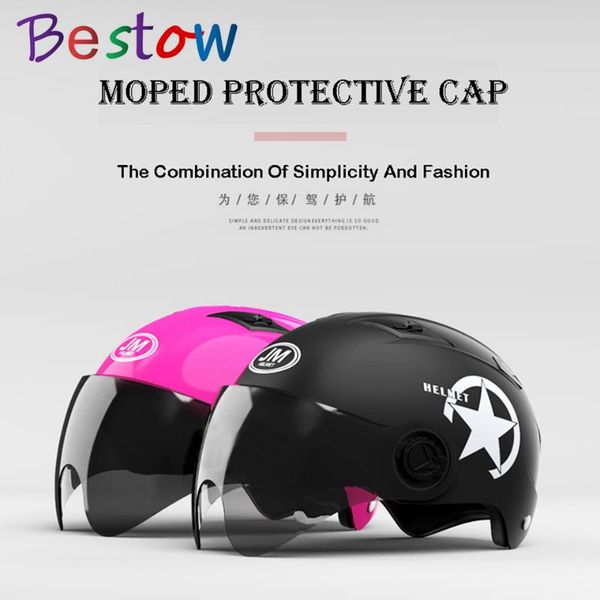 

motorcycle electric-bick safety helmet summer sun protection four seasons available helmet applicable head circumference 54-60cm