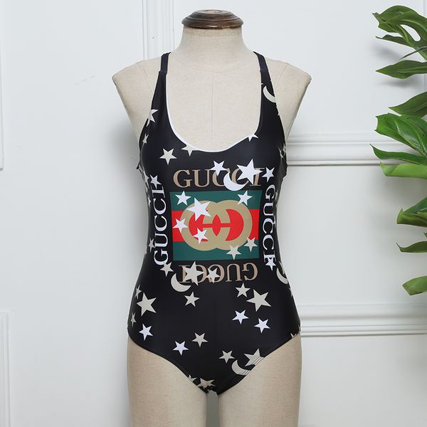 

дизайнер женщин купальники бренд дамы купальники письмо и узор цельный купальник женщины лето новая одежда мода бикини размер -xl, White;black