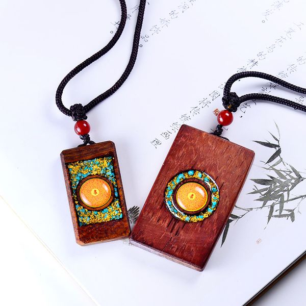 

picture custom prayer and faith pendant wood necklace, Silver