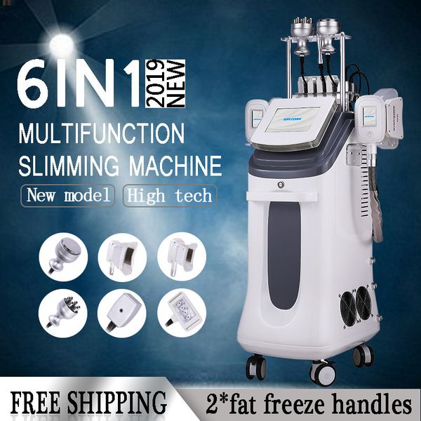 

multifunction cryolipolysis cryo cavitation rf 2 handles weight loss cool body sculpting fat ing slimmin for sale
