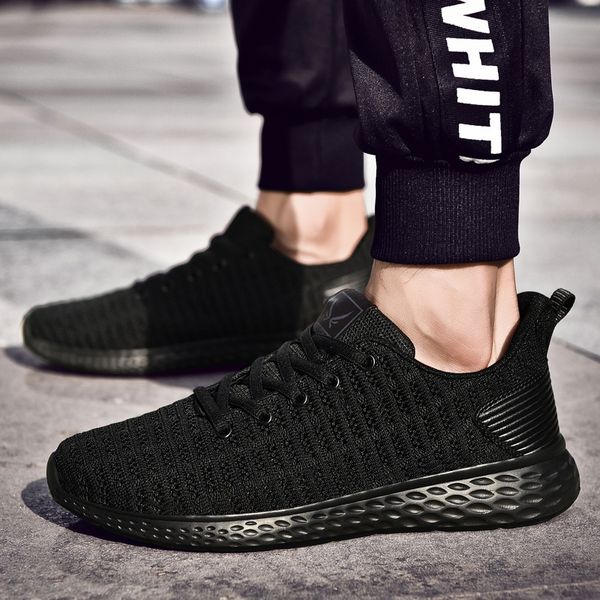 

men knit lightweight sneaker summer mens lace-up trainers running sport shoes plus 48 male comfortable zapatos de hombre rna286