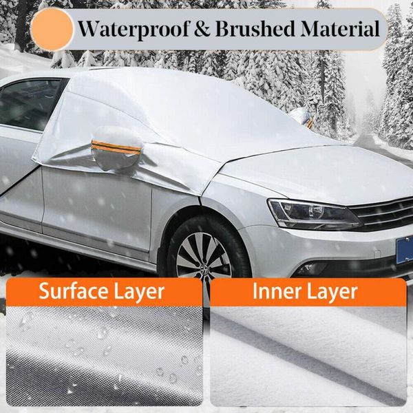 

universal car windshield cover outdoor protector auto car covers winter snow cover ice rain dust frost guard 230x148 cm