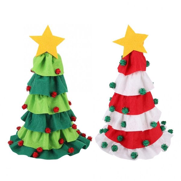 

christmas decoration christmas tree wine bottle cover bag holder set for party