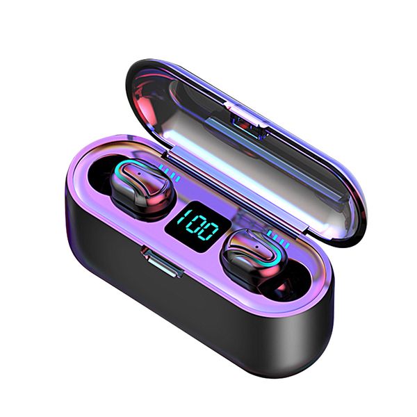 

hbq q32-1 bluetooth earphones tws 5.0 hd stereo wireless earbuds noise cancelling gaming headset led power display earphone