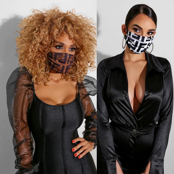 

2 color designer design face masks protective mask ultraviolet-proof dustproof riding cycling sports print mouth masks men and women outdoor
