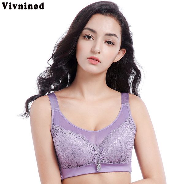 

bras full coverage bra floral lace bralette thin cup 42d 44d plus size underwire push up women unlined bh, Red;black
