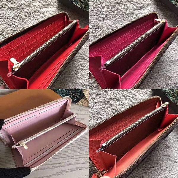 

2019 original leather cla ic de igner wallet fa hion leather long pur e money bag zipper pouch coin pocket note de igner clutch