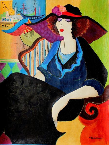 

patricia govezensky marina tel-aviv figurative lady home decor handpainted &hd print oil painting on canvas wall art canvas pictures 191206
