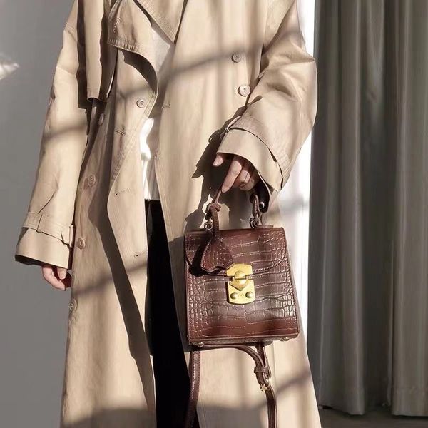 

урожай моды крокодил шаблон плеча сумка новый стиль весна crossbody сумка для женщин 2020 женские сумки