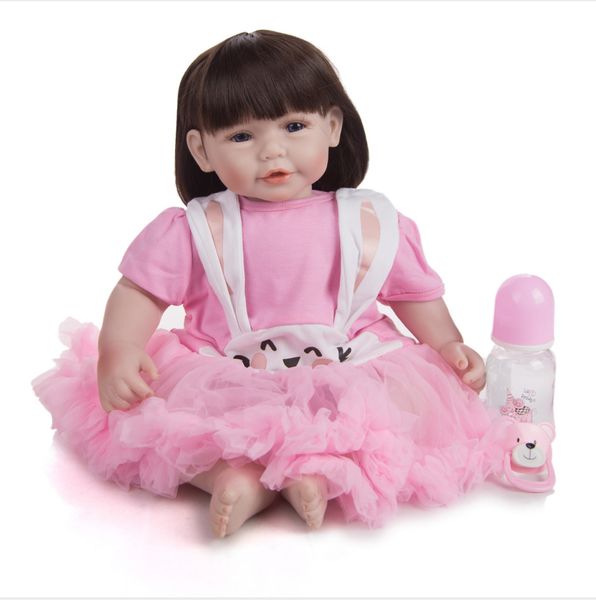 Compre Descuento Grande De Tela Cuerpo Renacido Muñecas De 50 Cm De Tela De Cuerpo Realista Lindo Princes Bebé Regalos De La Muñeca De Juguete Peluca De Pelo Del Cumpleaños Del Niño