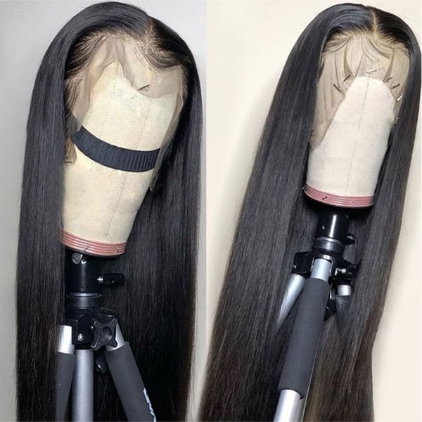 

13x4 lace front human hair wigs malaysian straight lace front wig for black women pre plucked with baby hair non remy wig