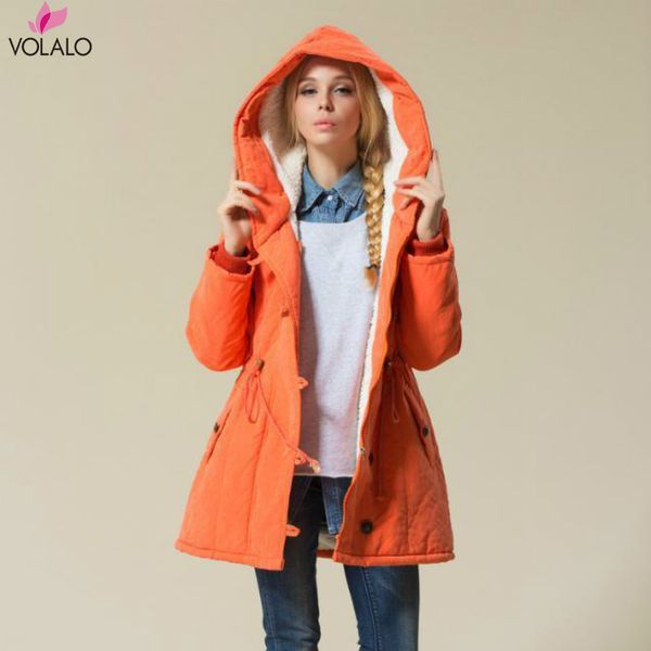 

2019 new wool thick winter jacket women plus size warm short padded parkas femme casual cotton coat female, Black
