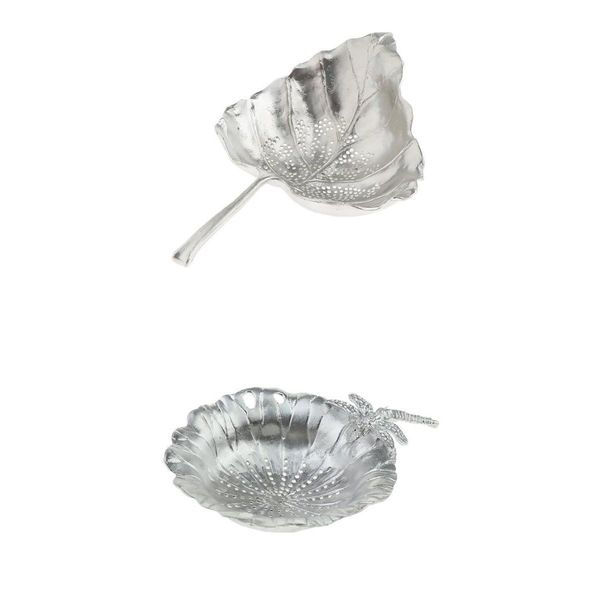 

2pcs loose tea filter strainer pure tin material for chinese tea ceremony