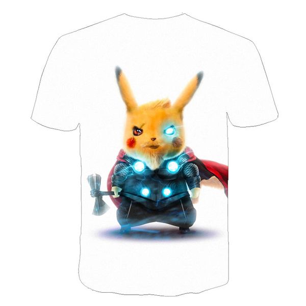 

2019 Ã©tÃ© nouveaux enfants jeu de tir t-shirt hommes 3d imprimÃ© bagarre Ã©toiles t-shirt bande dessinÃ©e Ã manches courtes garÃ§ons, White;black