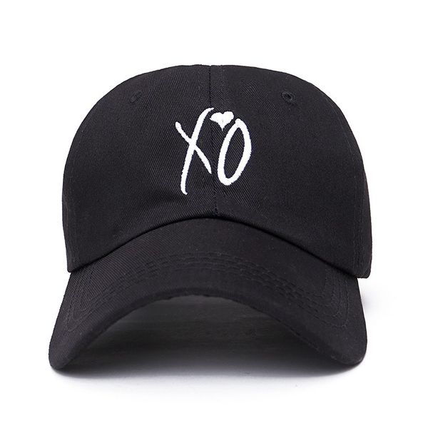

fashion adjustable xo hat the weeknd snapback hats for men women brand hip hop dad caps sun street skateboard casquette cap, Black;white