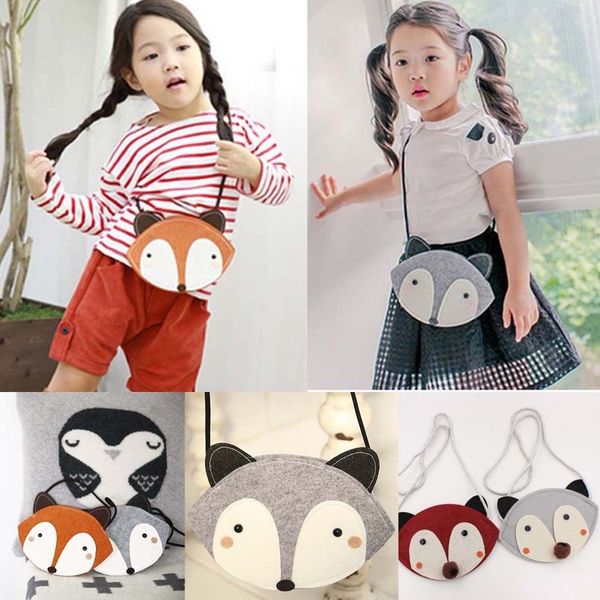 

Последняя мода CuteToddler Дети Детские Маленький мультфильм Фокс Сумки на ремне Дети