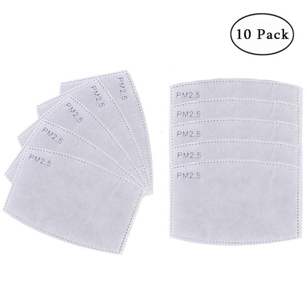 

zwzcyz mask filters, 5 layers pm2.5 activated carbon filter insert protective filter media insert for cotton mask 10pcs