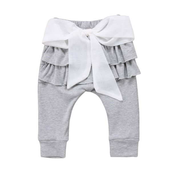

2019 newborn infant kid baby girl bow-not trousers toddler kid cotton layered casual solid bottoms pants wholesale dropship hot, Blue