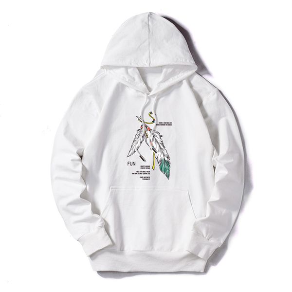 

модельер толстовки мужские роскошные кофты для мужчин толстовки streerwear марка пуловеры с длинным рукавом перо дизайн толстовка высокого к, Black