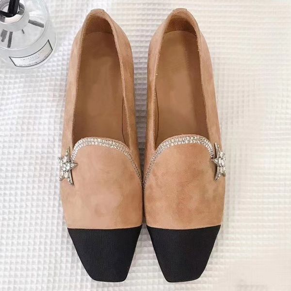 

new leather shoes women's casual leather sneakers metal decorative dress shoes c13, Black